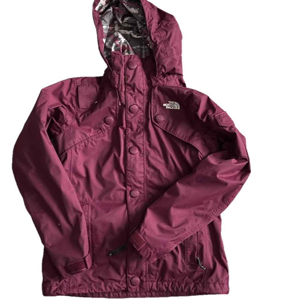 The North Face Hyvent jacket 3 in 1 wine color